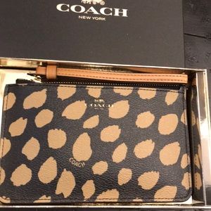 Coach Wristlet - Deer Spot style. New with Tags